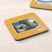 Ich maed es flaumiger Pelz Sie Getränkeuntersetzer (Linke Seite)