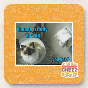 Ich maed es flaumiger Pelz Sie Getränkeuntersetzer