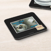 Ich maed es flaumiger Pelz Sie Getränkeuntersetzer (Linke Seite)