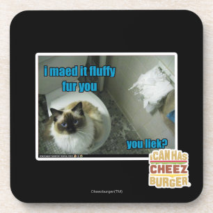 Ich maed es flaumiger Pelz Sie Getränkeuntersetzer