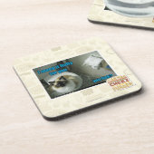 Ich maed es flaumiger Pelz Sie Getränkeuntersetzer (Linke Seite)