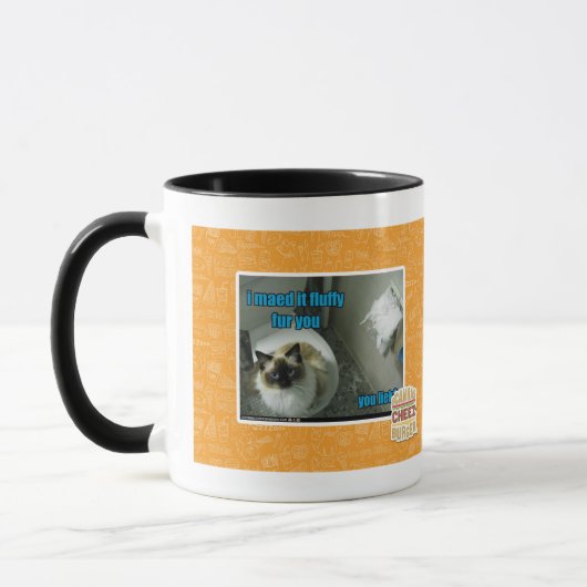 Ich maed es flaumiger Pelz Sie Tasse (Links)