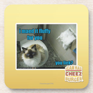 Ich maed es flaumiger Pelz Sie Untersetzer