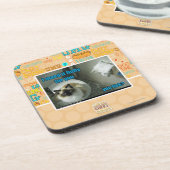 Ich maed es flaumiger Pelz Sie Untersetzer (Linke Seite)