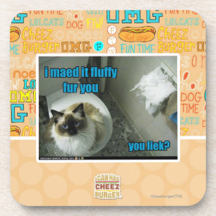 Ich maed es flaumiger Pelz Sie Untersetzer