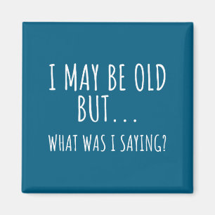 Ich mag alt sein, aber was habe ich gesagt T-Shirt Magnet