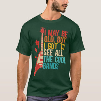 Ich mag alte Coole Bands Design Music Legends Guit T-Shirt