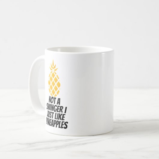 Ich mag Ananas nicht Kaffeetasse (Vorderseite Links)