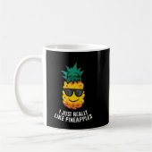 Ich mag Ananas Niedlichen Ananas Sommer Kaffeetasse (Links)
