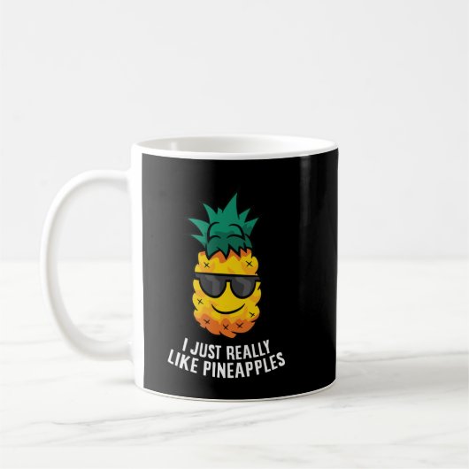 Ich mag Ananas Niedlichen Ananas Sommer Kaffeetasse (Links)