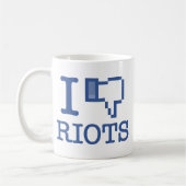 Ich mag Aufruhr nicht Kaffeetasse (Links)