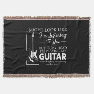 Ich mag aussehen, als höre ich dir Musik-Gitarre Decke