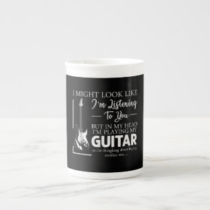Ich mag aussehen, als höre ich dir Musik-Gitarre Porzellantasse
