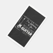 Ich mag aussehen, als höre ich dir Musik-Gitarre Serviette (Ecke)