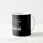 Ich mag aussehen, als höre ich dir Musikgitarre Kaffeetasse (VorderseiteRechts)
