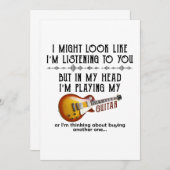 Ich mag aussehen, als höre ich dir zu, aber in mei dankeskarte (Vorne/Hinten)