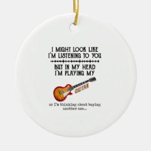 Ich mag aussehen, als höre ich dir zu, aber in mei keramik ornament