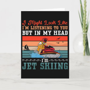 Ich mag aussehen wie Jet Ski Wassersportjet Ski Karte