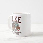 Ich mag Autos mehr als Menschen Kaffeetasse (Vorderseite Links)