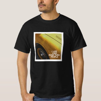 Ich mag Autos mehr als Menschen Lustiger Autotyp V T-Shirt