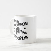 Ich mag Backgammon und vielleicht 3 Leute lustige Kaffeetasse (Vorderseite Links)