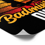 Ich mag Badminton Ok Match Team Player Poster (Ecke)