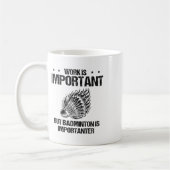 Ich mag Badminton Player Shuttle wirklich Kaffeetasse (Links)