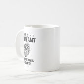 Ich mag Badminton Player Shuttle wirklich Kaffeetasse (Vorderseite Links)