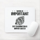 Ich mag Badminton Player Shuttle wirklich Mousepad (Mit Mouse)