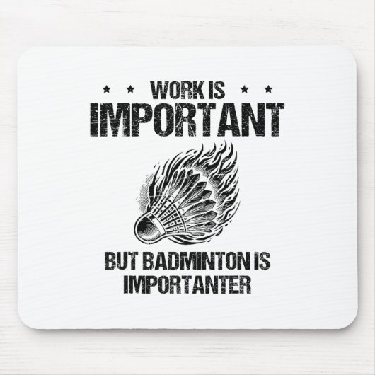 Ich mag Badminton Player Shuttle wirklich Mousepad (Vorne)