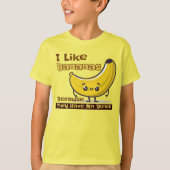 Ich mag Bananen, weil sie keine Knochen haben T-Shirt (Vorderseite)