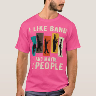Ich mag Band und vielleicht 3 Leute lustige Tuba M T-Shirt