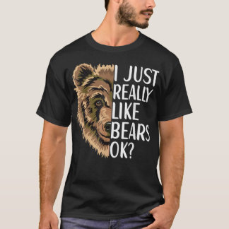 Ich mag Bärenkleidung Grizzly Wild T-Shirt