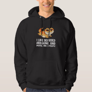 Ich mag bärtige Drachen und vielleicht 3 Leute Hoodie