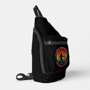 Ich mag Baseball und vielleicht 3 Leute Crossbody Bag