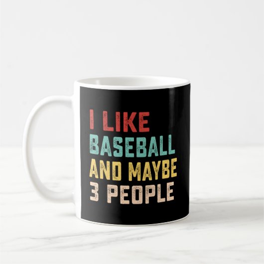 Ich mag Baseball und vielleicht 3 Leute Kaffeetasse (Links)