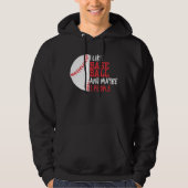 Ich mag Baseball und vielleicht 3 Leute Männer Hoodie (Vorderseite)
