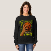 Ich mag Basketball und vielleicht 3 Personen Sweatshirt (Vorne ganz)