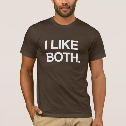 ICH MAG BEIDE T-Shirt (Vorderseite)