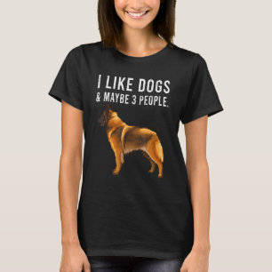 Ich mag belgische Tervuren-Hunde und vielleicht 3 T-Shirt