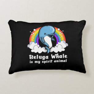 Ich mag Beluga Whales Ocean Animals Dekokissen