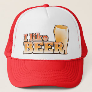ICH MAG BIER-Alkohol-Getränkentwurf Truckerkappe