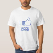 Ich mag BIER T-Shirt (Vorderseite)