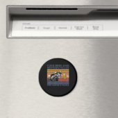Ich mag Bier und Krafträder - Motorradgeschenk Magnet (In Situ (Geschirrspüler))