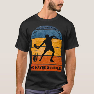 Ich mag Bier und Pickleball 1 T-Shirt