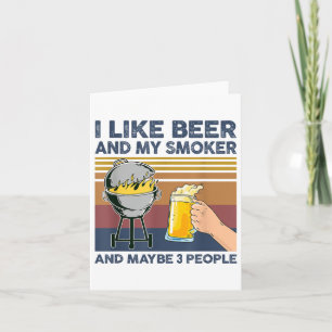 Ich mag Biere und mein Raucher und vielleicht 3 Le Karte