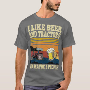 Ich mag Biertracker und vielleicht 3 Leute lustig T-Shirt