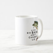 Ich mag Big BASS Funny Fishing Kaffeetasse (VorderseiteRechts)