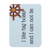 Ich mag Big Boats Stateroom Funny Cruise Door Magnet (Vertikal)