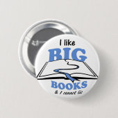 Ich mag Big Books Button (Vorne & Hinten)